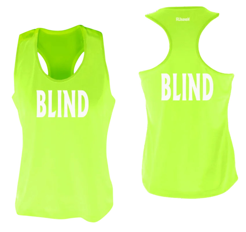 Women's BLIND Tank Top - Reflective or Black Text