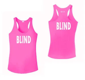 Women's BLIND Tank Top - Reflective or Black Text