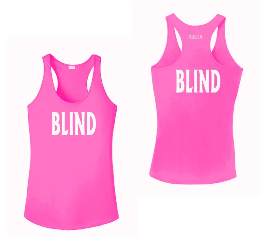 Women's BLIND Tank Top - Reflective or Black Text
