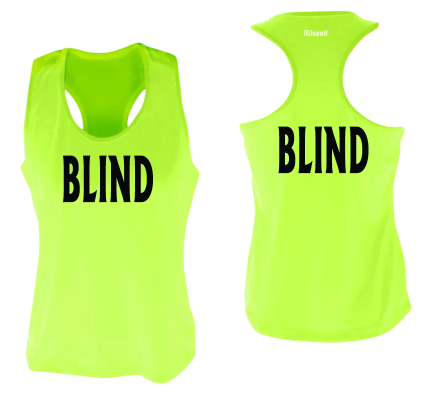 Women's BLIND Tank Top - Reflective or Black Text