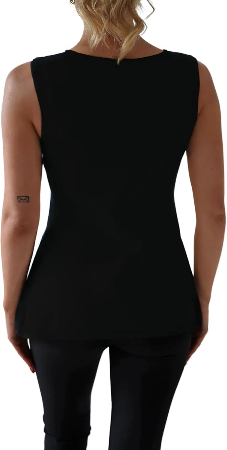 Womens Sweater Vest Button Down Sleeveless Cardigan Sweater 2025 Summer Trendy Casual Knit Tops
